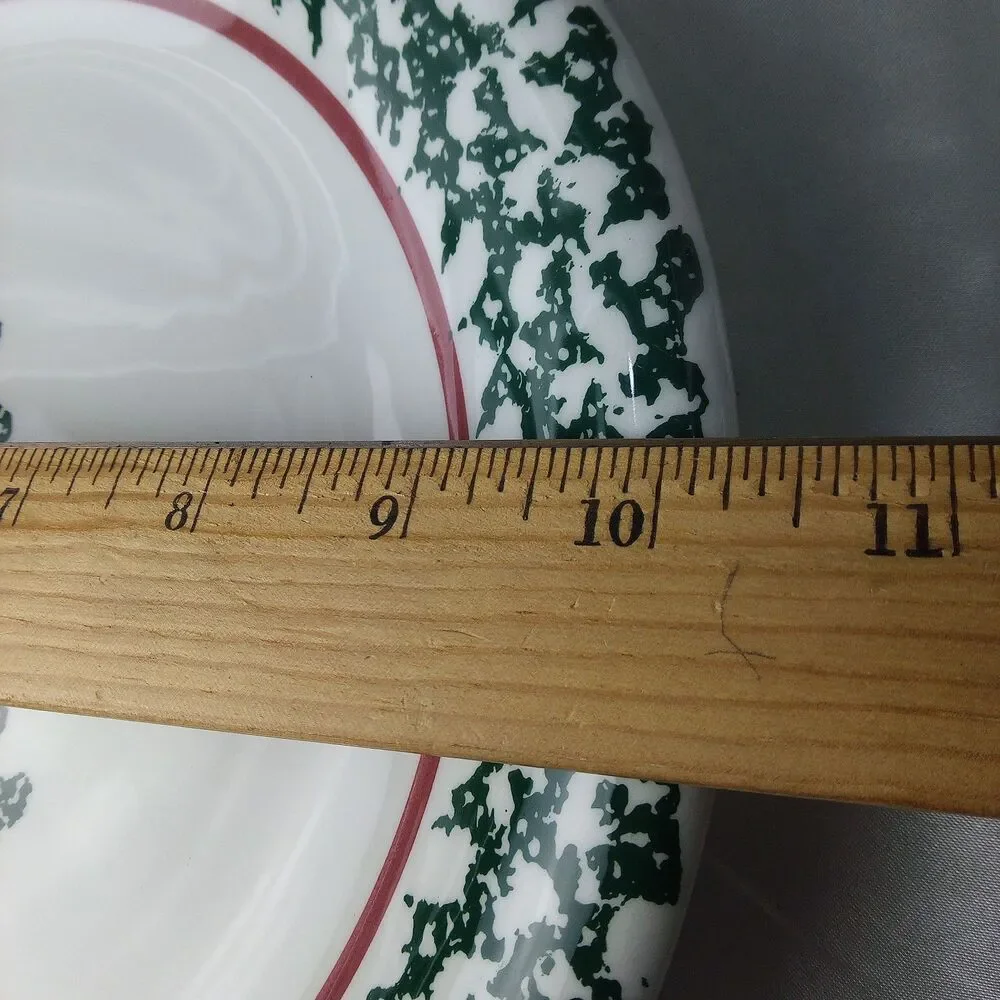 FURIO CHRISTMAS TREE DINNER PLATES MADE IN ITALY SET OF 4